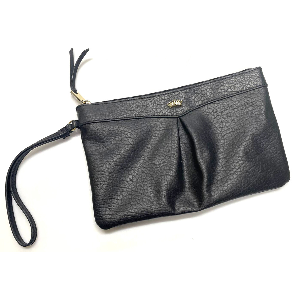 Juicy Couture Black Wristlet Clutch Purse